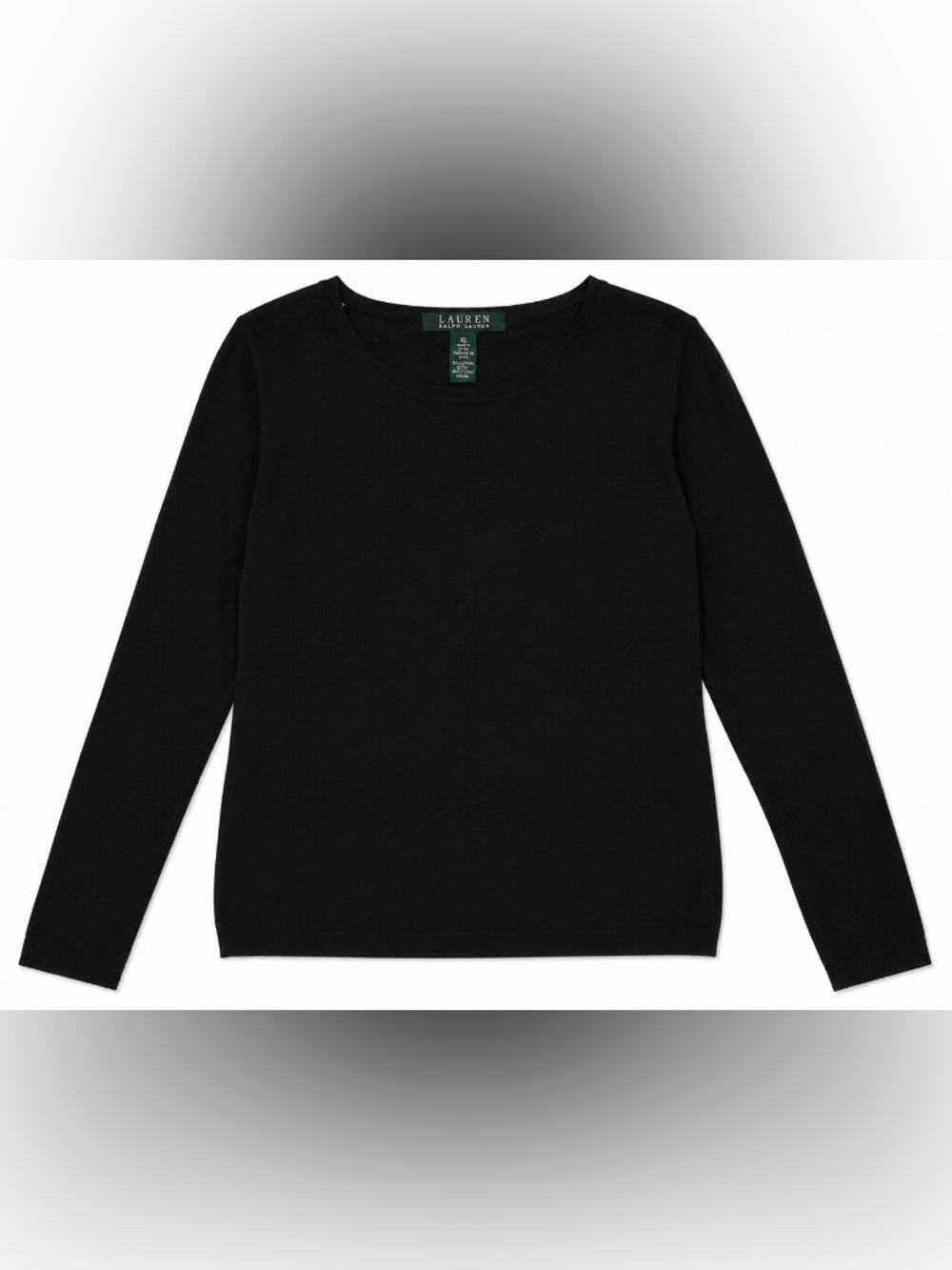 Ralph Lauren Black Crewneck Lightweight Sweater